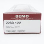Bemo 2289 122 RhB Tragwagen Crossrail Sb-v 7722 – Bild 8