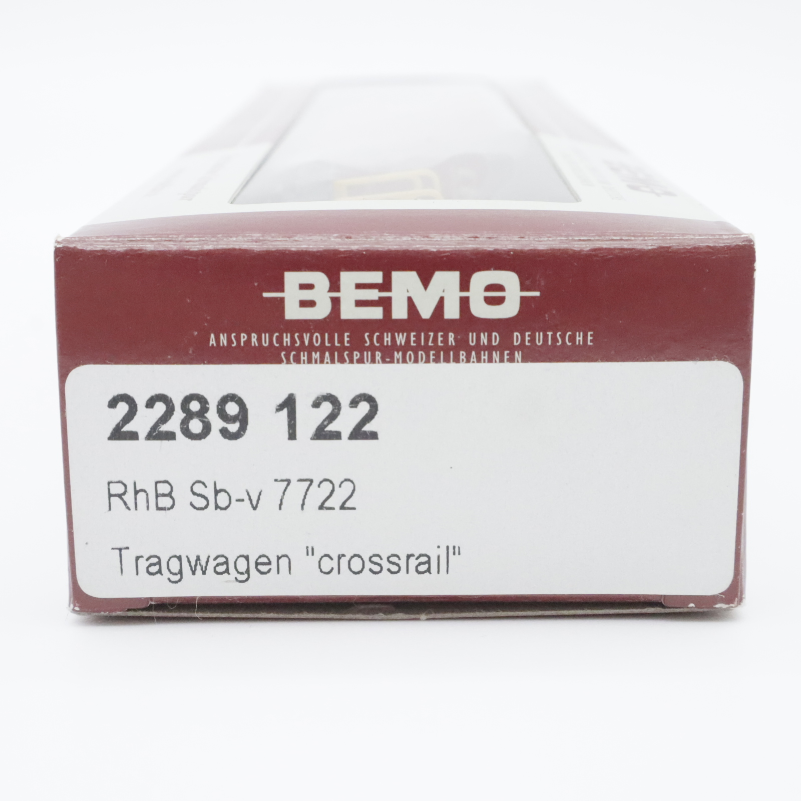 Bemo 2289 122 (8) Bemo 2289 122 RhB Tragwagen Crossrail Sb-v 7722 – Bild 8