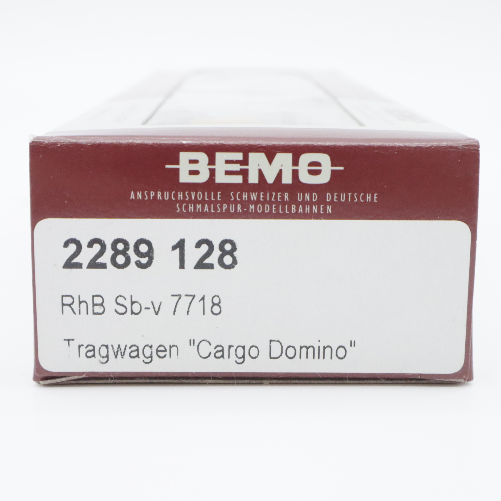 Bemo 2289 128 (8) Bemo 2289 128 RhB Tragwagen Cargo Domino Sb-v 7718 – Bild 8