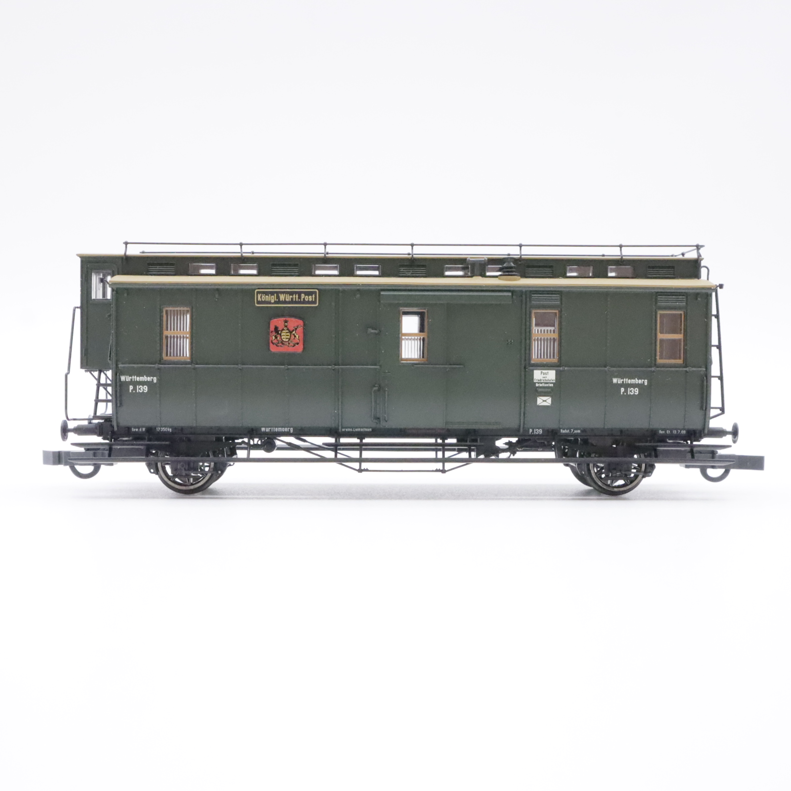 Brawa 2130 (2) Brawa 2130 K.W.St.E. Postwagen P.139 – Bild 2