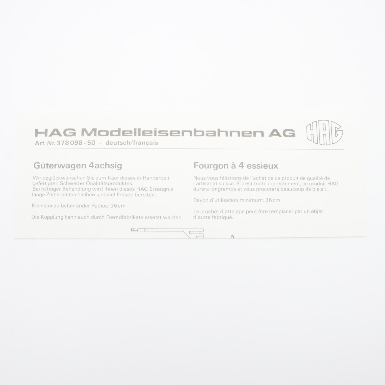 HAG 393 (6) HAG 393 SBB Flachwagen "Bertschi" – Bild 6