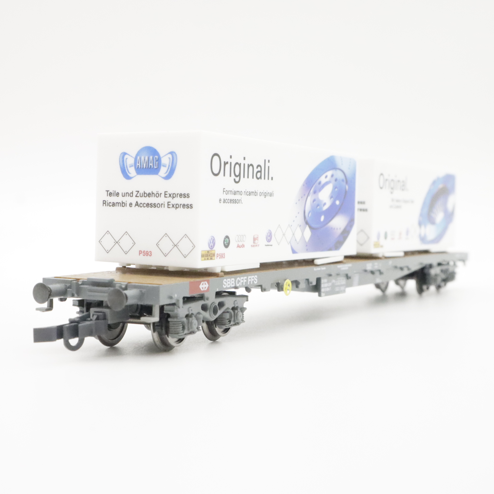 HAG 73 015 (3) HAG 73 015 SBB Flachwagen "AMAG" – Bild 3