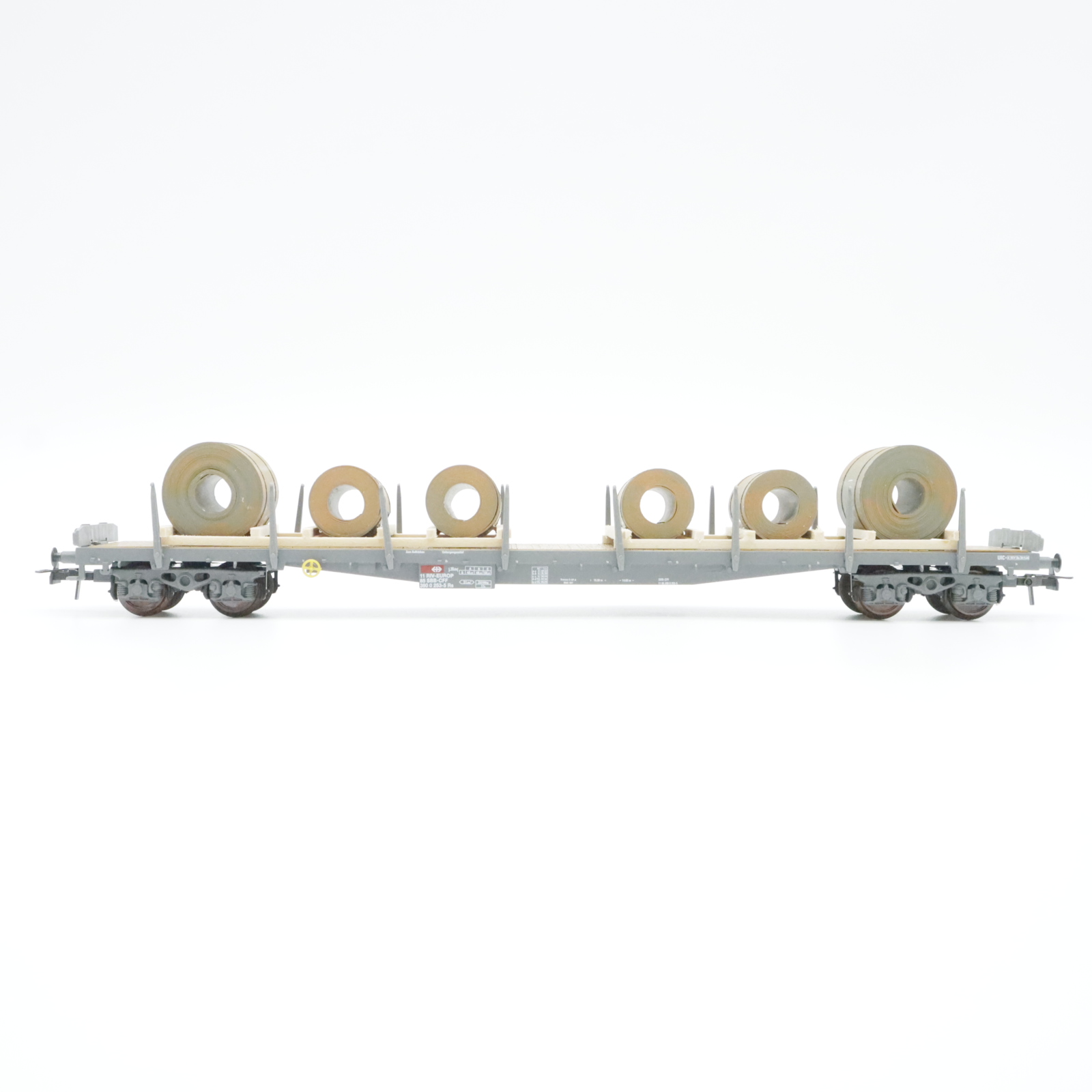 HAG 346 (2) HAG 346 SBB Flachwagen mit Blechcoils – Bild 2