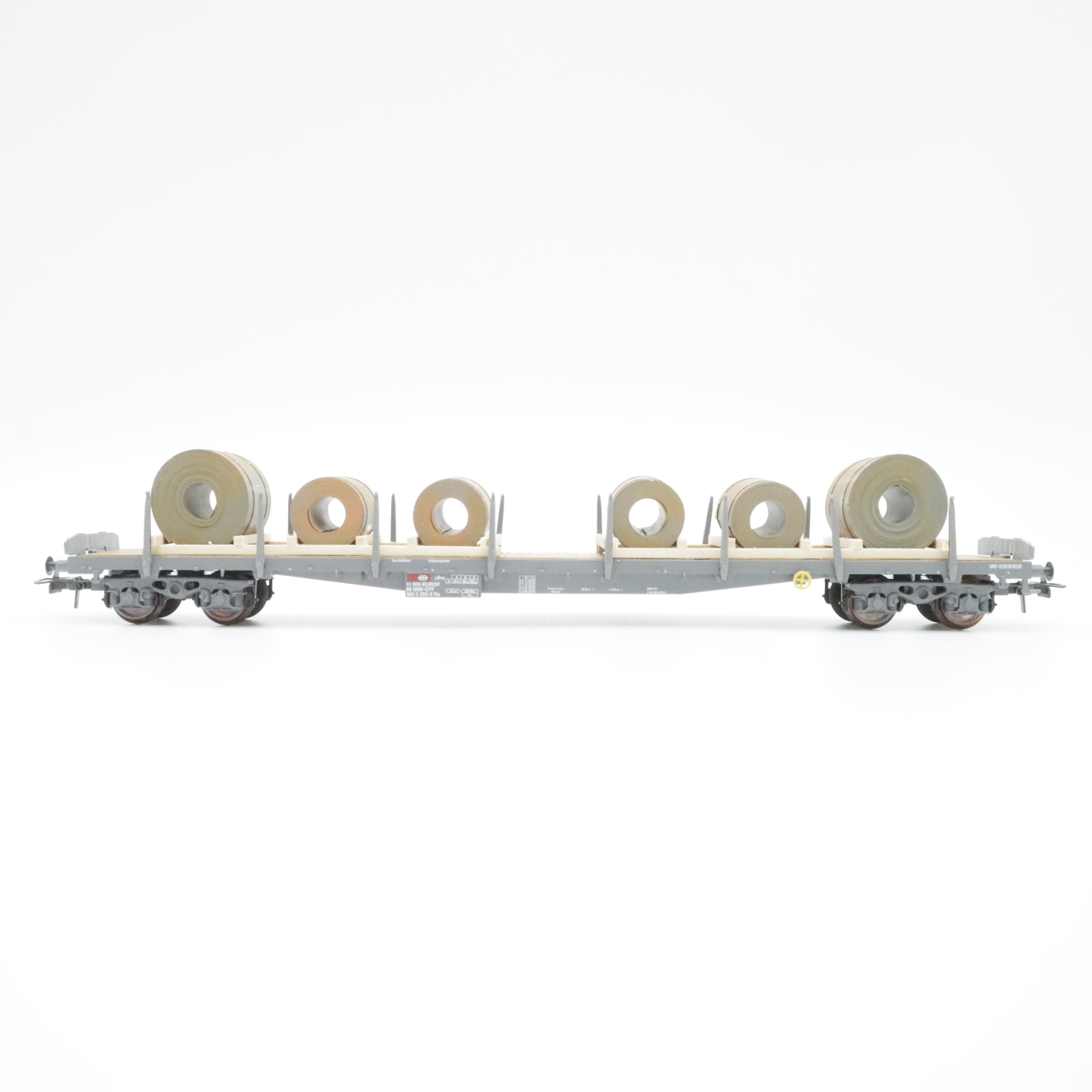 HAG 346 (4) HAG 346 SBB Flachwagen mit Blechcoils – Bild 4