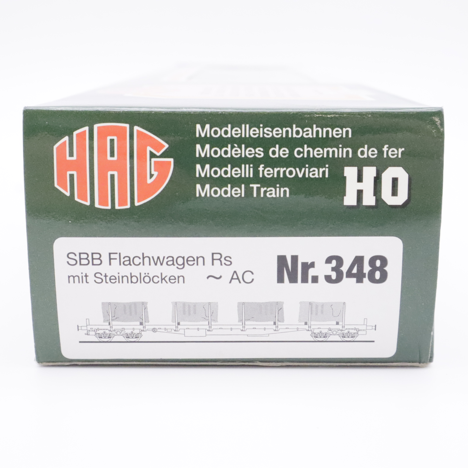 HAG 348 (8) HAG 348 SBB Flachwagen mit Steinblöcken – Bild 8