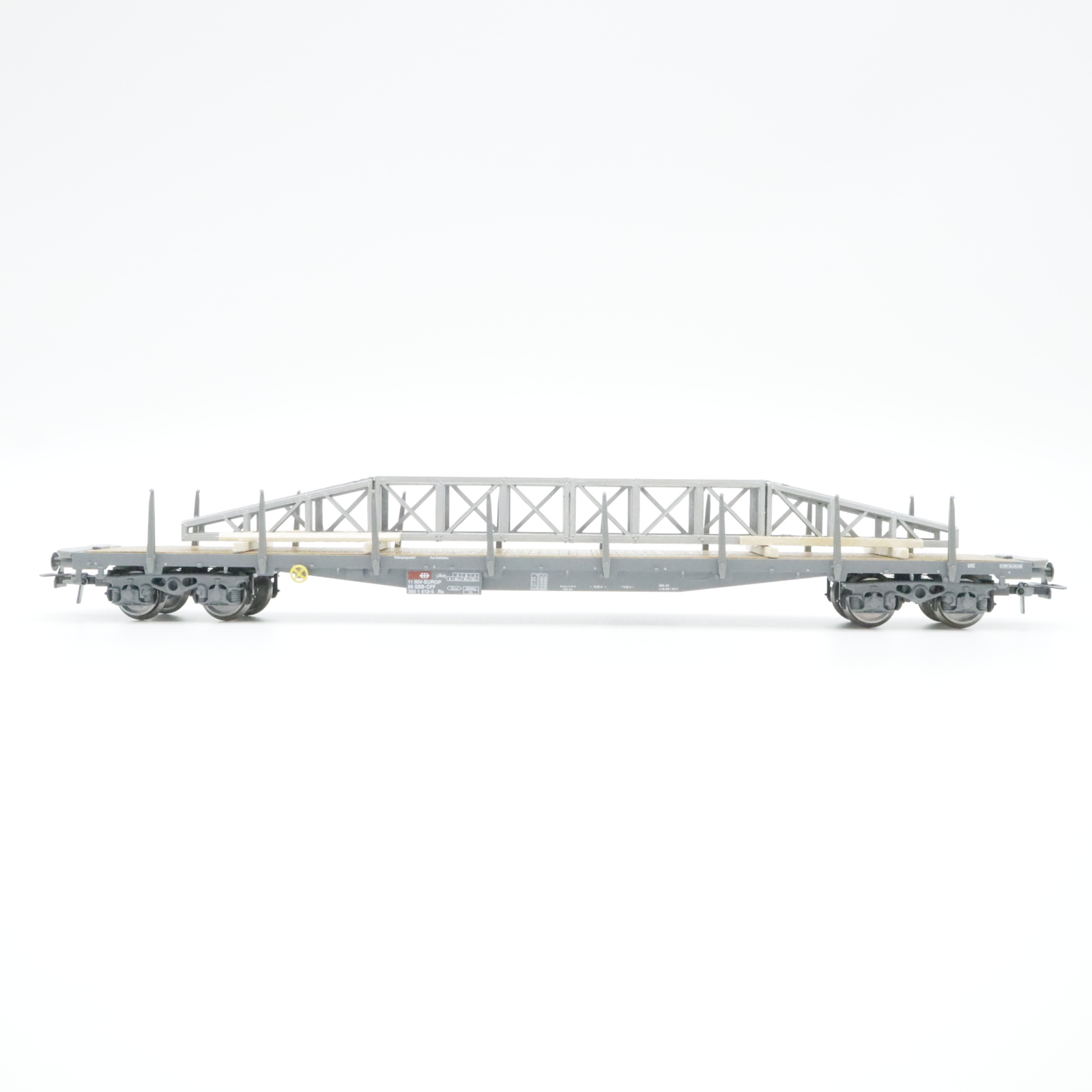 HAG 70040 (2) HAG 70040 SBB Flachwagen mit Gitterträger – Bild 2