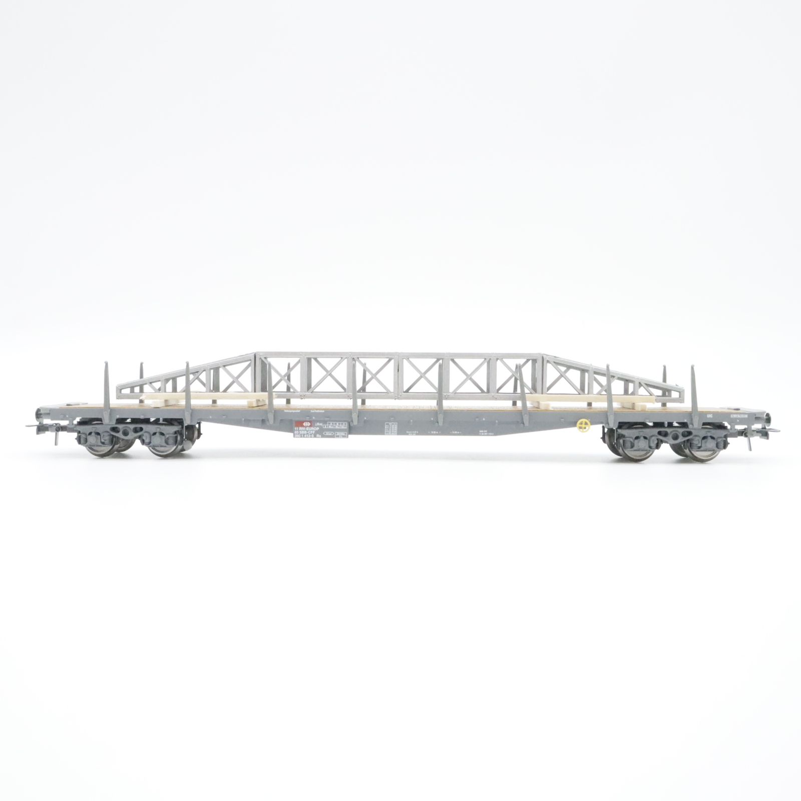 HAG 70040 (4) HAG 70040 SBB Flachwagen mit Gitterträger – Bild 4