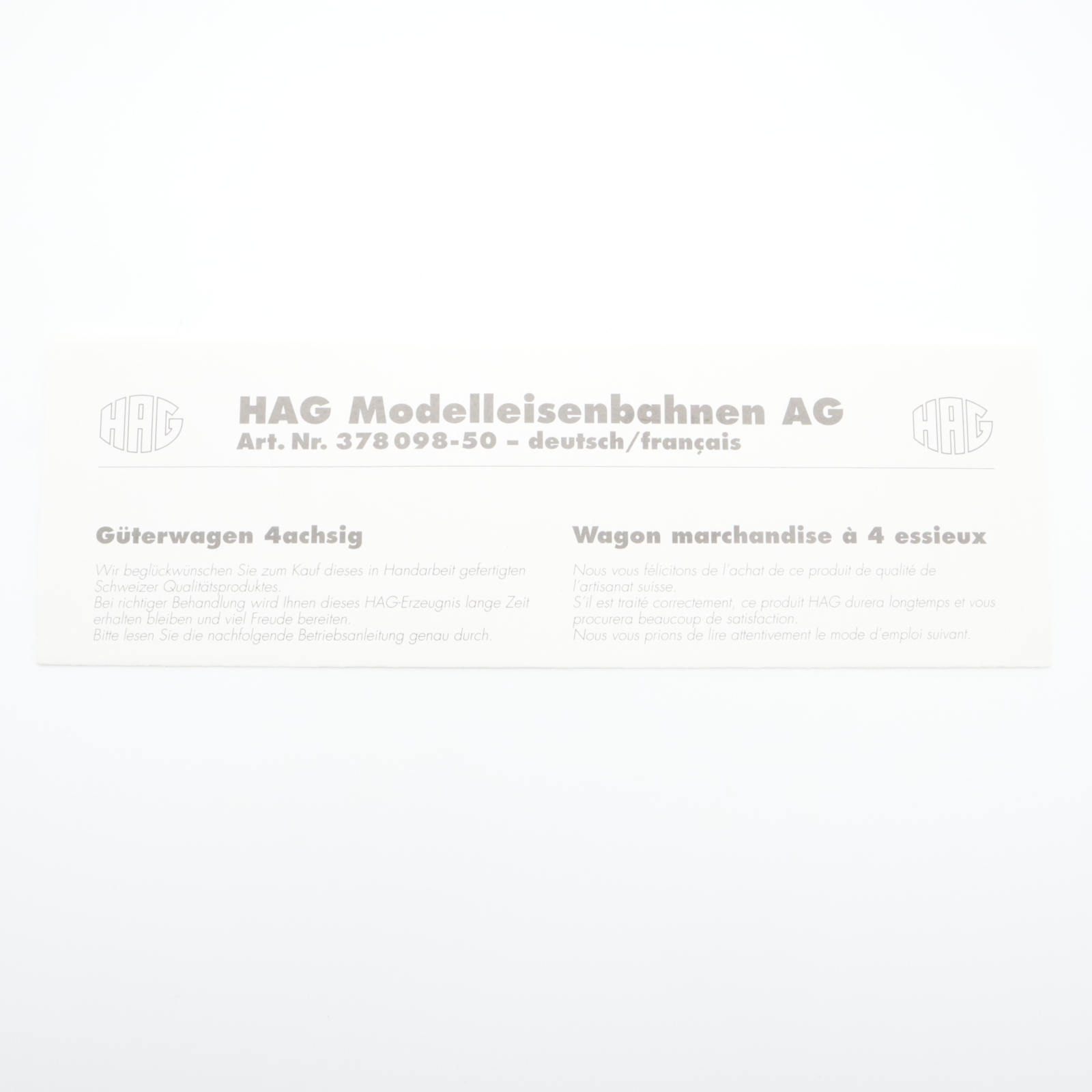 HAG 70040 (6) HAG 70040 SBB Flachwagen mit Gitterträger – Bild 6