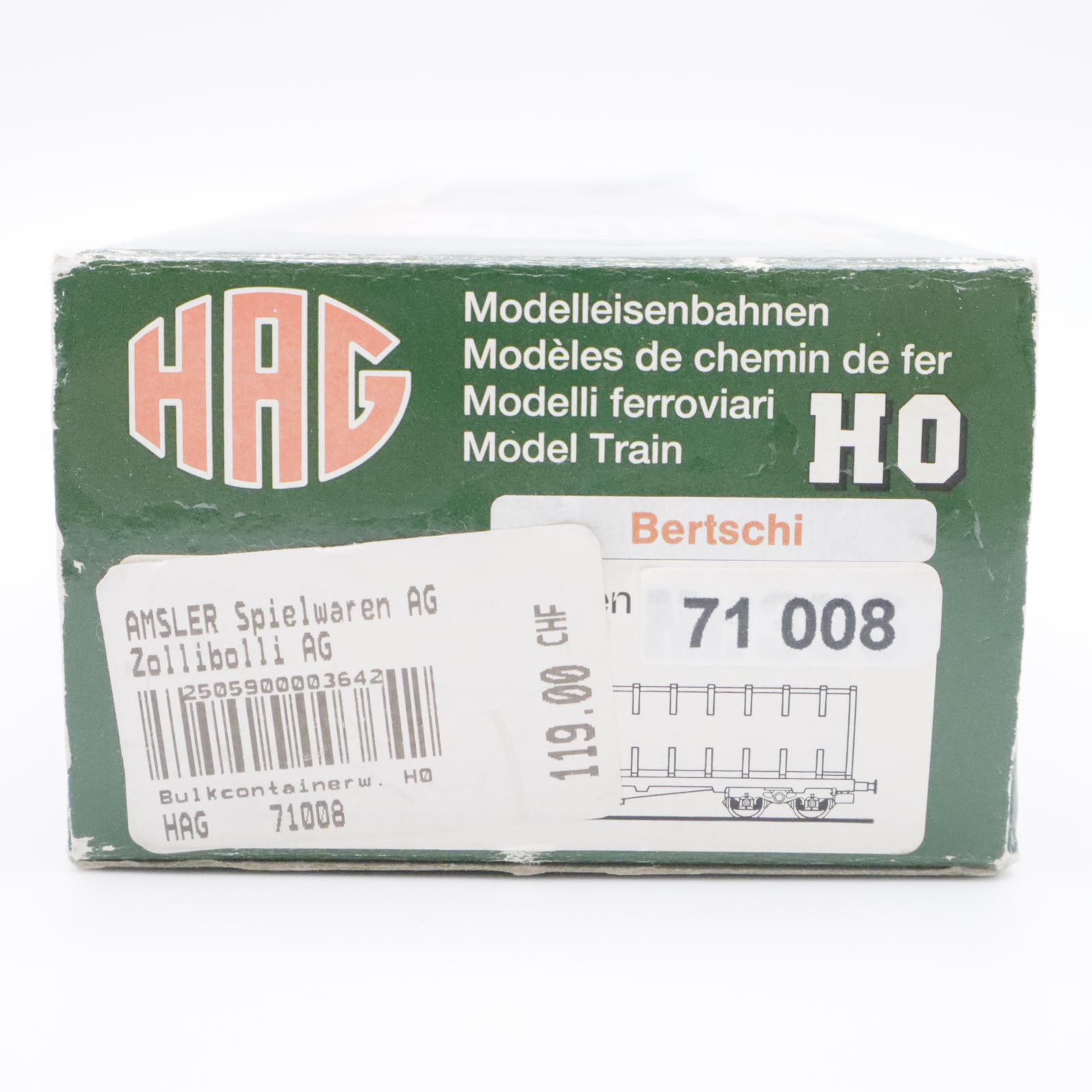 HAG 71 008 (8) HAG 71 008 SBB Flachwagen "Bertschi" – Bild 8