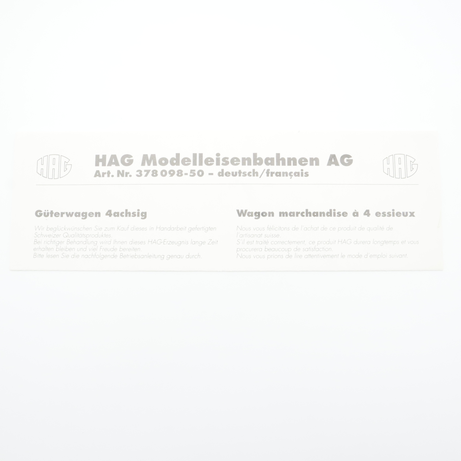 HAG 73042 (6) HAG 73042 SBB Flachwagen "Agility" – Bild 6