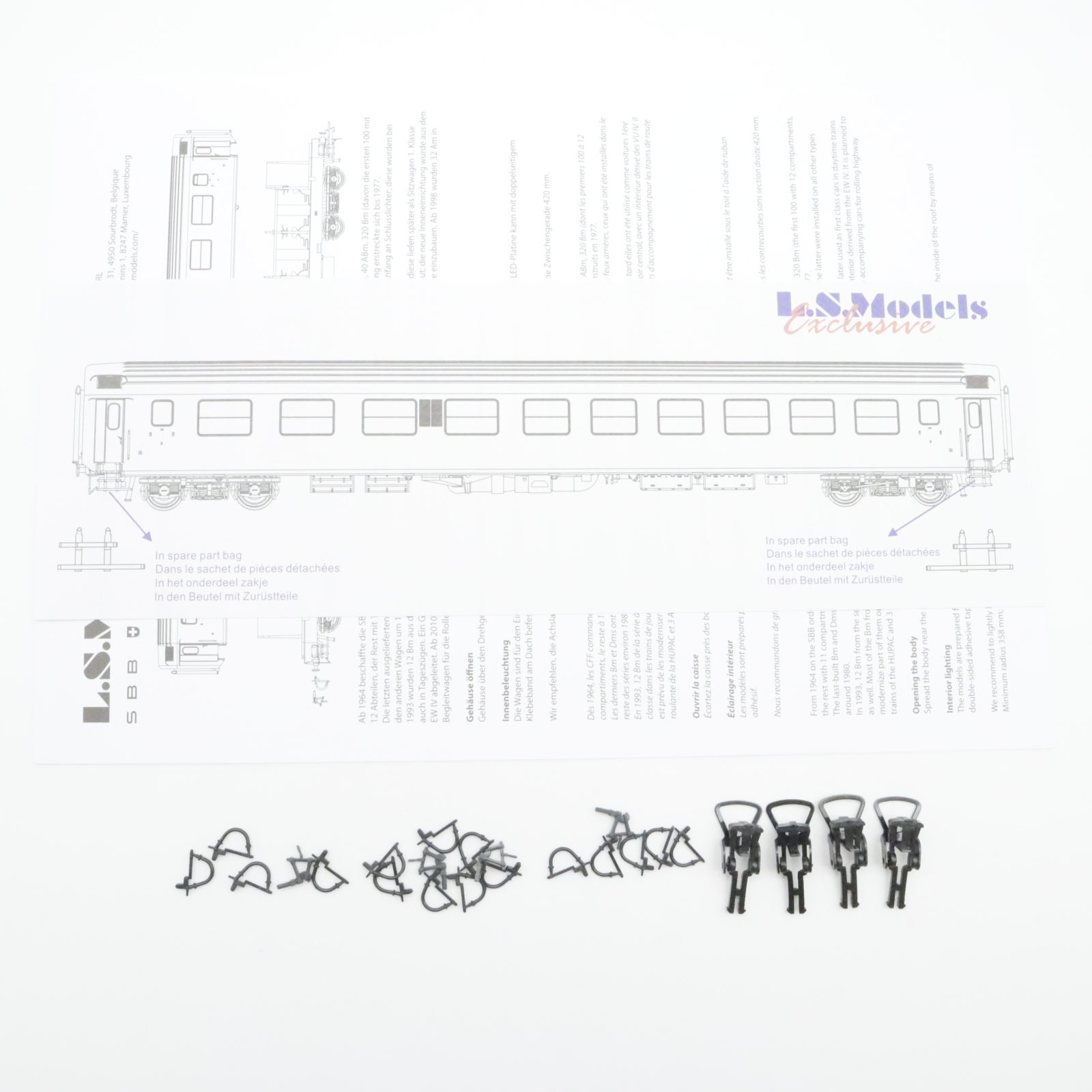 L.S.Models 47218 (9) L.S.Models 47218 SBB Set RIC Bcm -Wagen – Bild 9