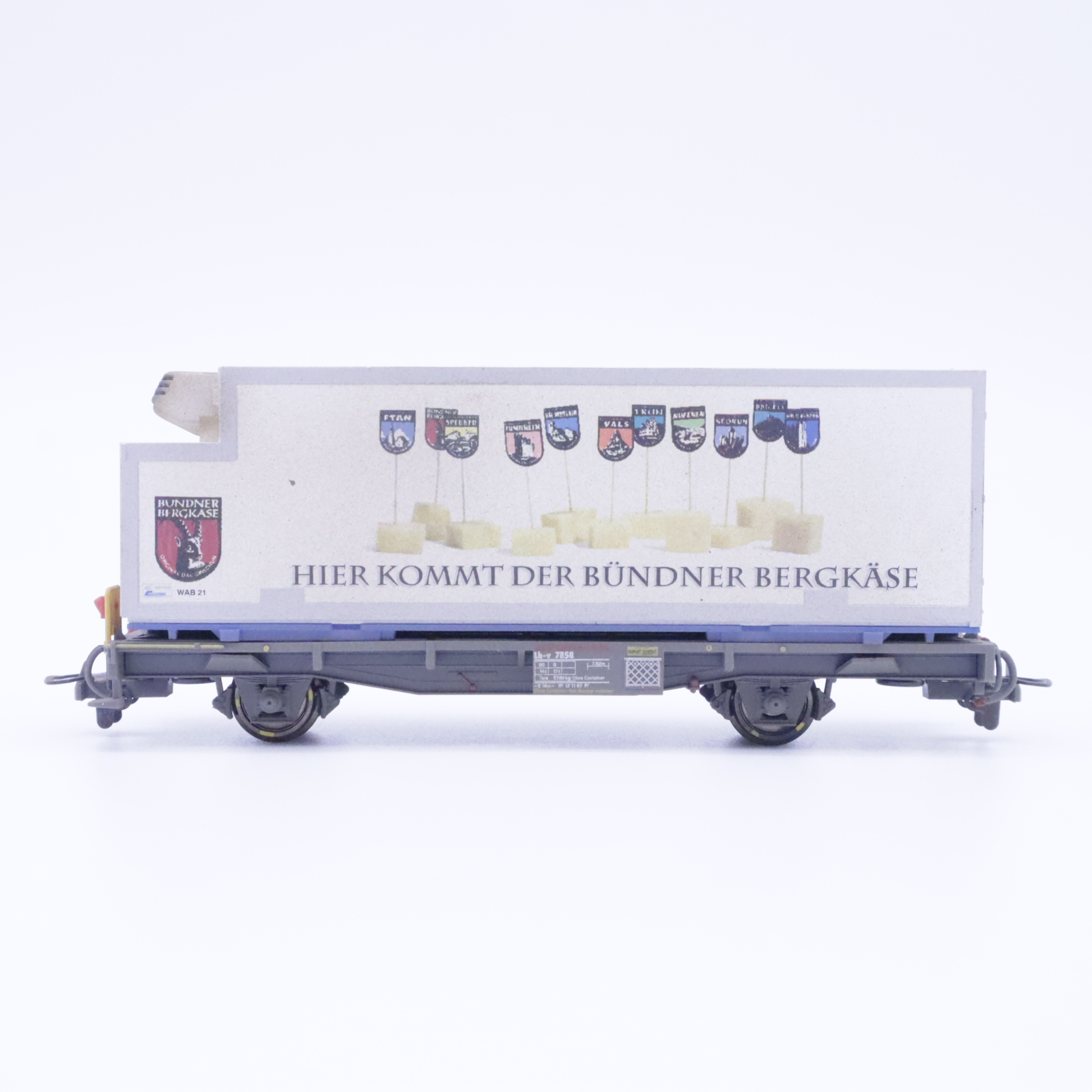 Bemo 2269 138 (2) Bemo 2269 138 RhB Containerwagen "Bergkäse" Patiniert – Bild 2