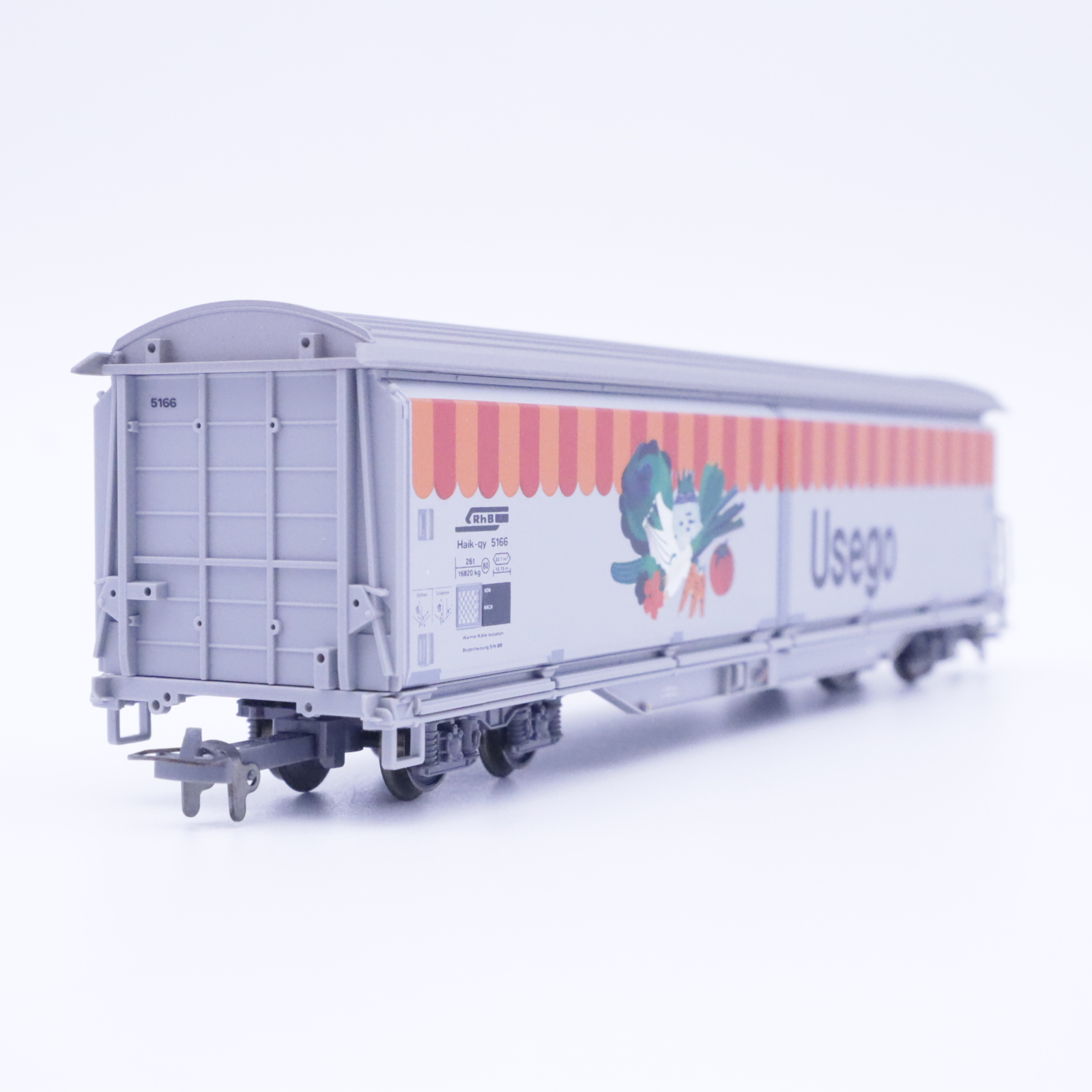 Bemo 2288 136 (3) Bemo 2288 136 RhB Schiebewandwagen "Usego" – Bild 3