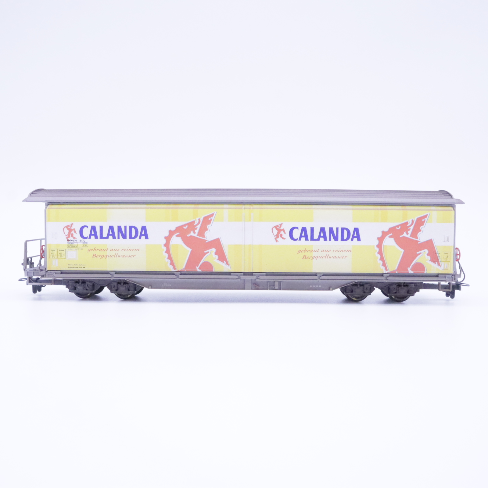 Bemo 2288 140 (2) Bemo 2288 140  RhB Schiebewandwagen "Calanda Bräu" Patiniert – Bild 2