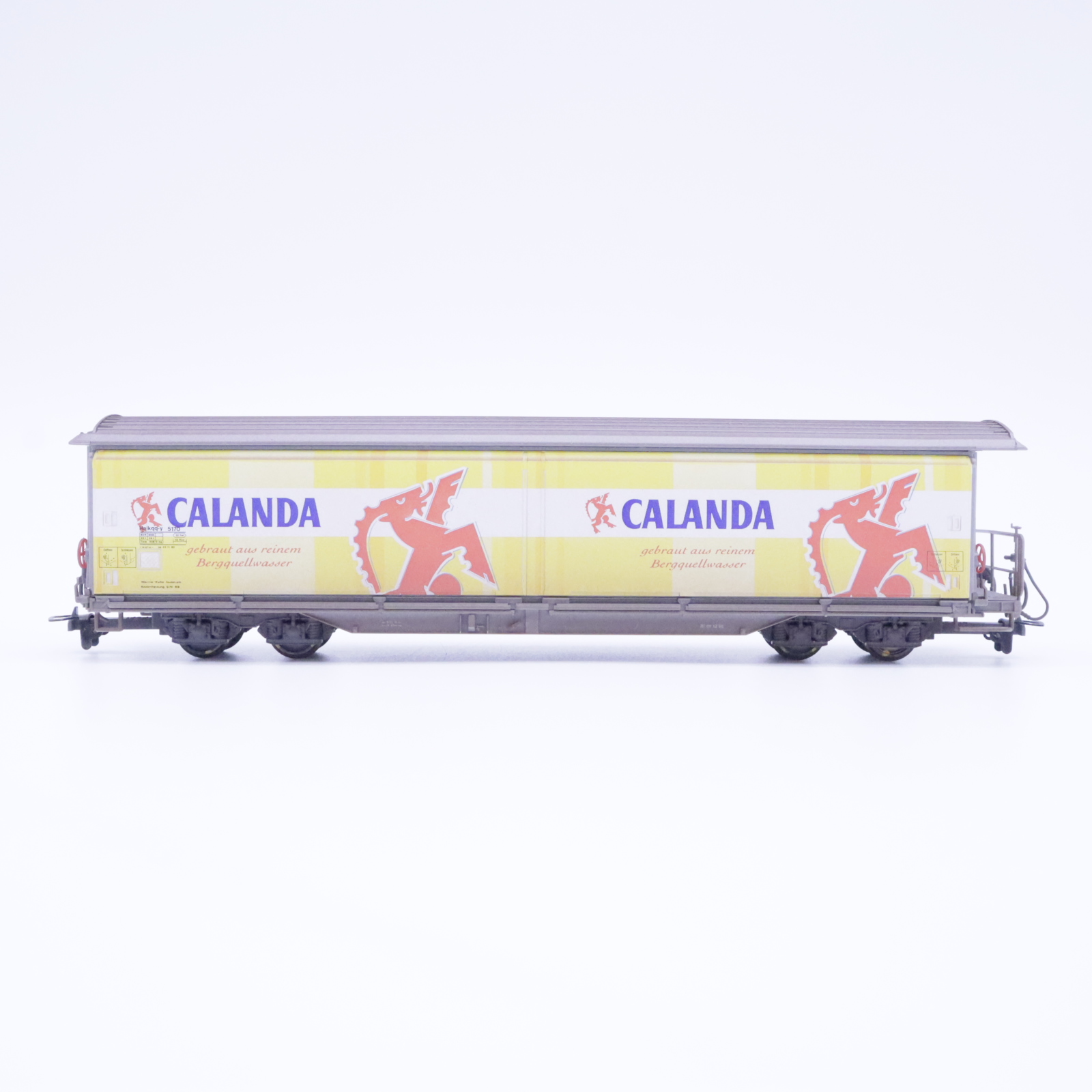 Bemo 2288 140 (4) Bemo 2288 140  RhB Schiebewandwagen "Calanda Bräu" Patiniert – Bild 4