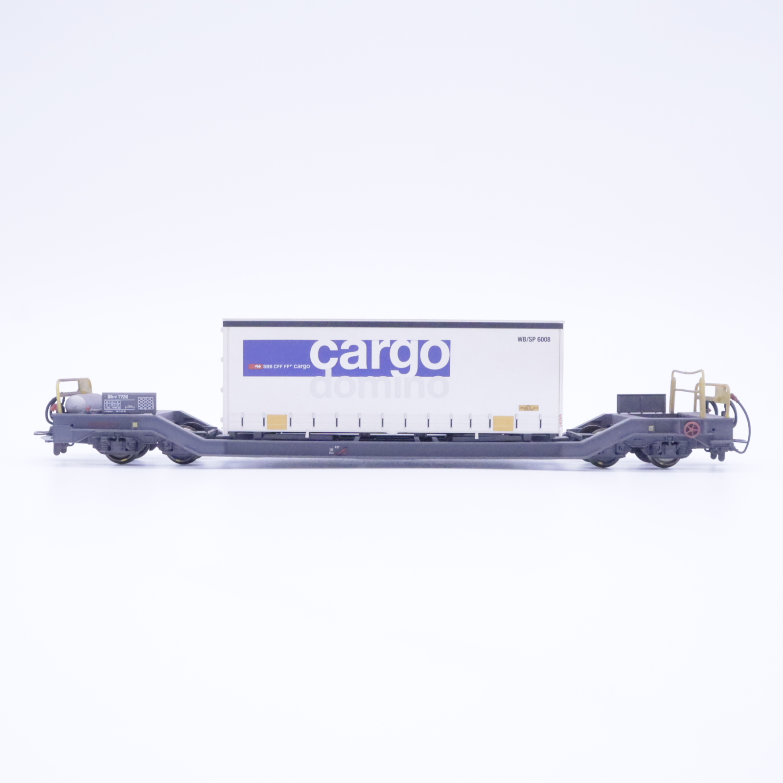 Bemo 2289 120 (4) Bemo 2289 120 RhB Tragwagen "Cargo Domino" Patiniert – Bild 4