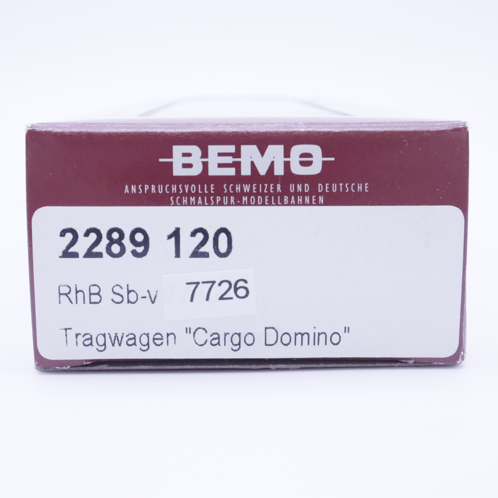 Bemo 2289 120 (7) Bemo 2289 120 RhB Tragwagen "Cargo Domino" Patiniert – Bild 7