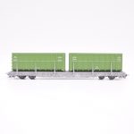 Bemo 2291 114 RhB Tragwagen mit Altpapiermulden – Bild 2