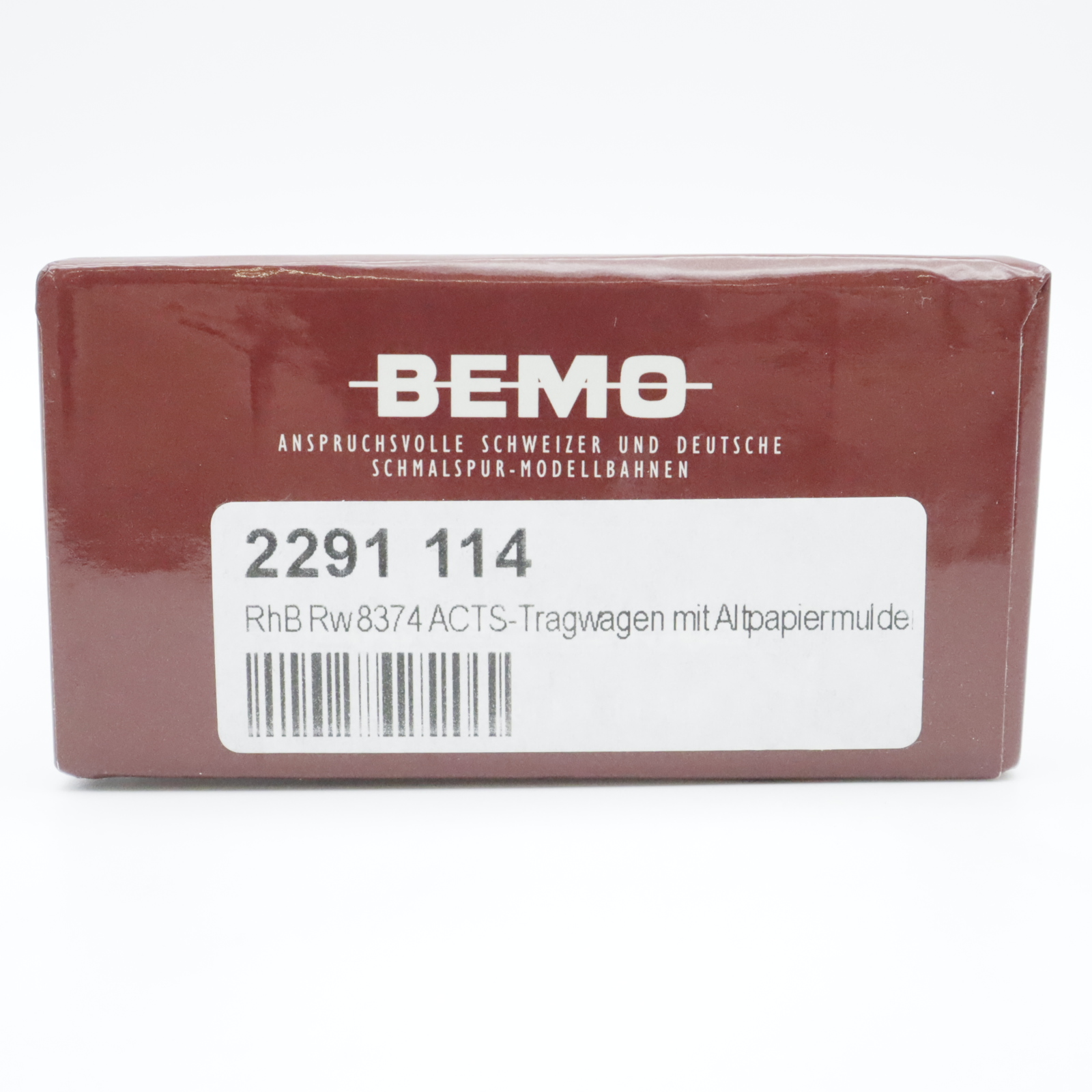 Bemo 2291 114 (8) Bemo 2291 114 RhB Tragwagen mit Altpapiermulden – Bild 8