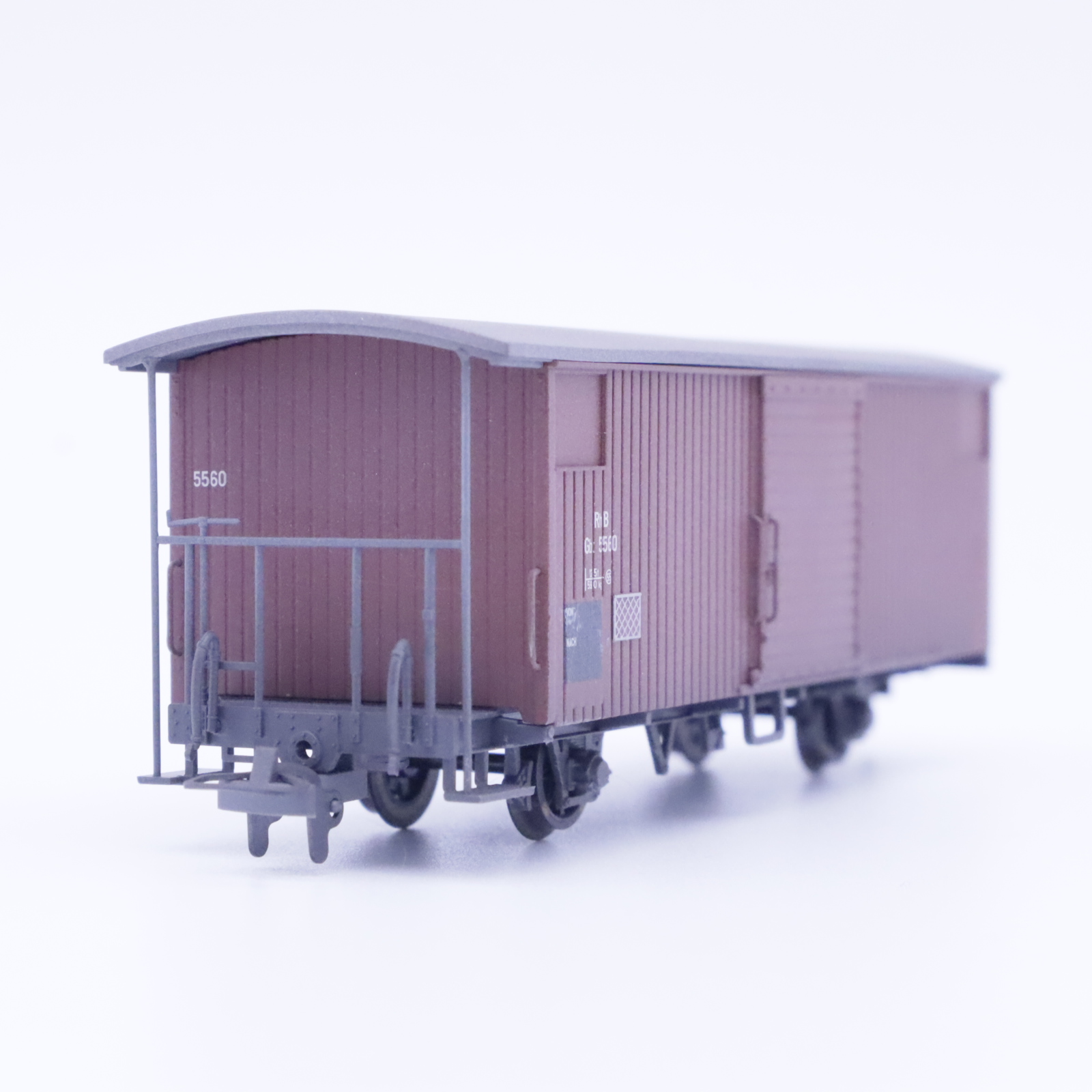 Bemo 2293 120 (1) Güterwagen in Spur H0m