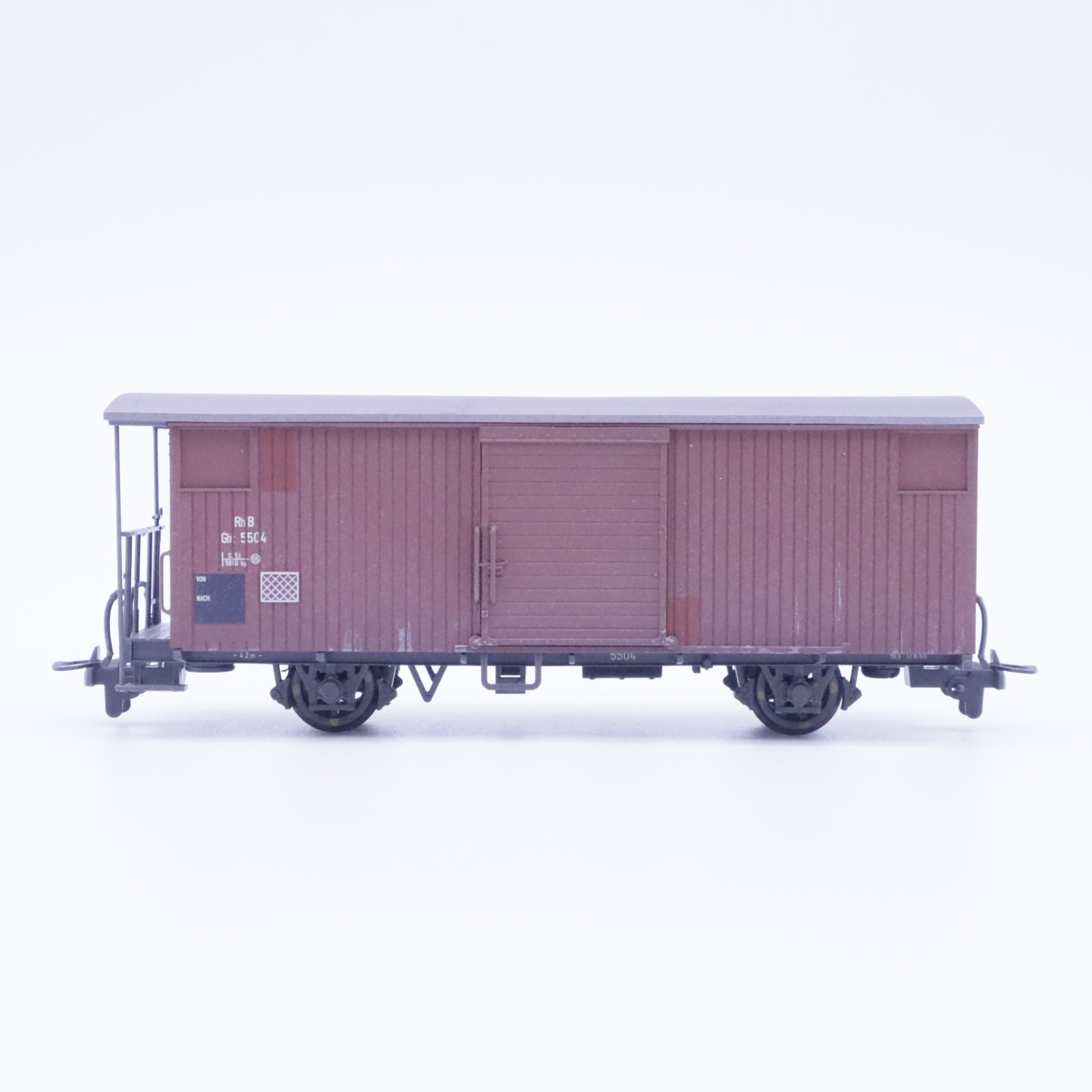 Bemo 2293 124 (2) Bemo 2293 124 RhB Güterwagen 5504 Patiniert – Bild 2