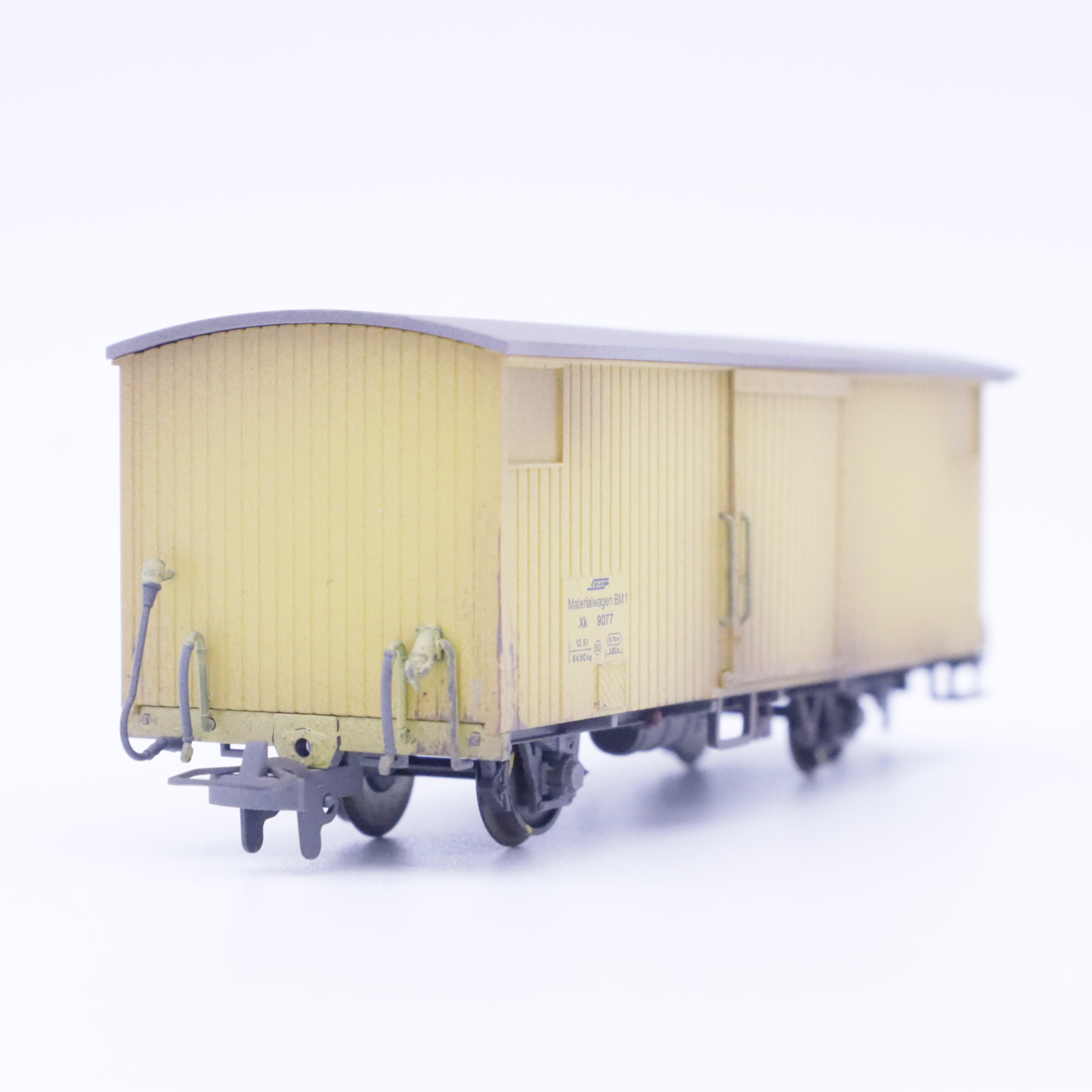 Bemo 2293 197 (3) Bemo 2293 197 RhB Materialwagen 9077 Patiniert – Bild 3