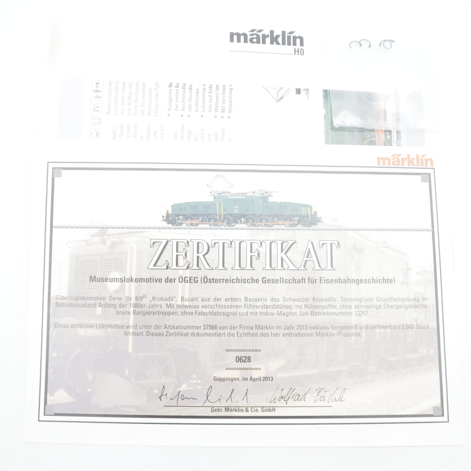 Märklin 37566 (7) Märklin 37566 ÖGEG Be 6/8 II "Krokodil" mit Sound – Bild 7