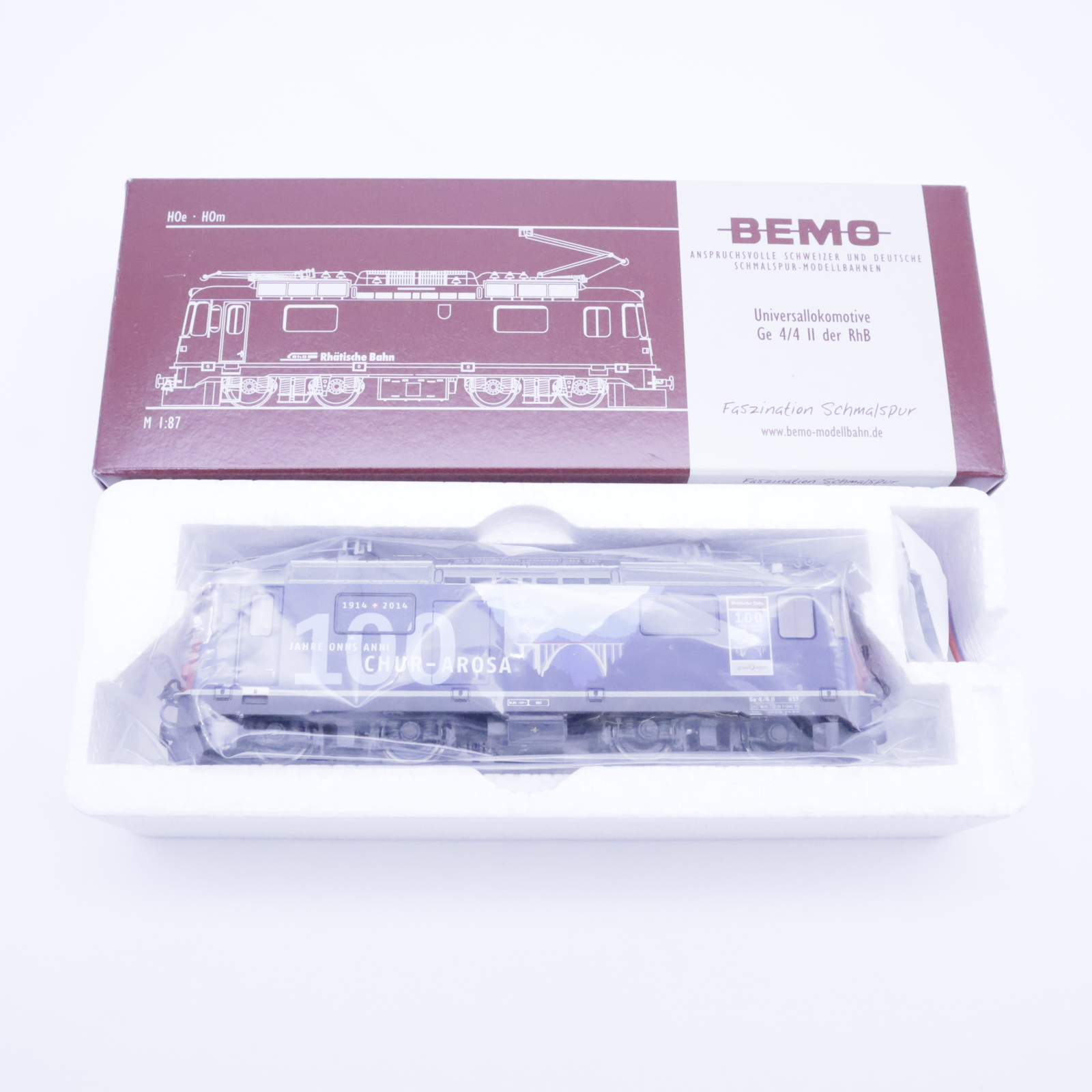 Bemo 1258 167 (8) Bemo 1258 167 RhB Ge 4/4 II 627 "100 Jahre Arosa" – Bild 8