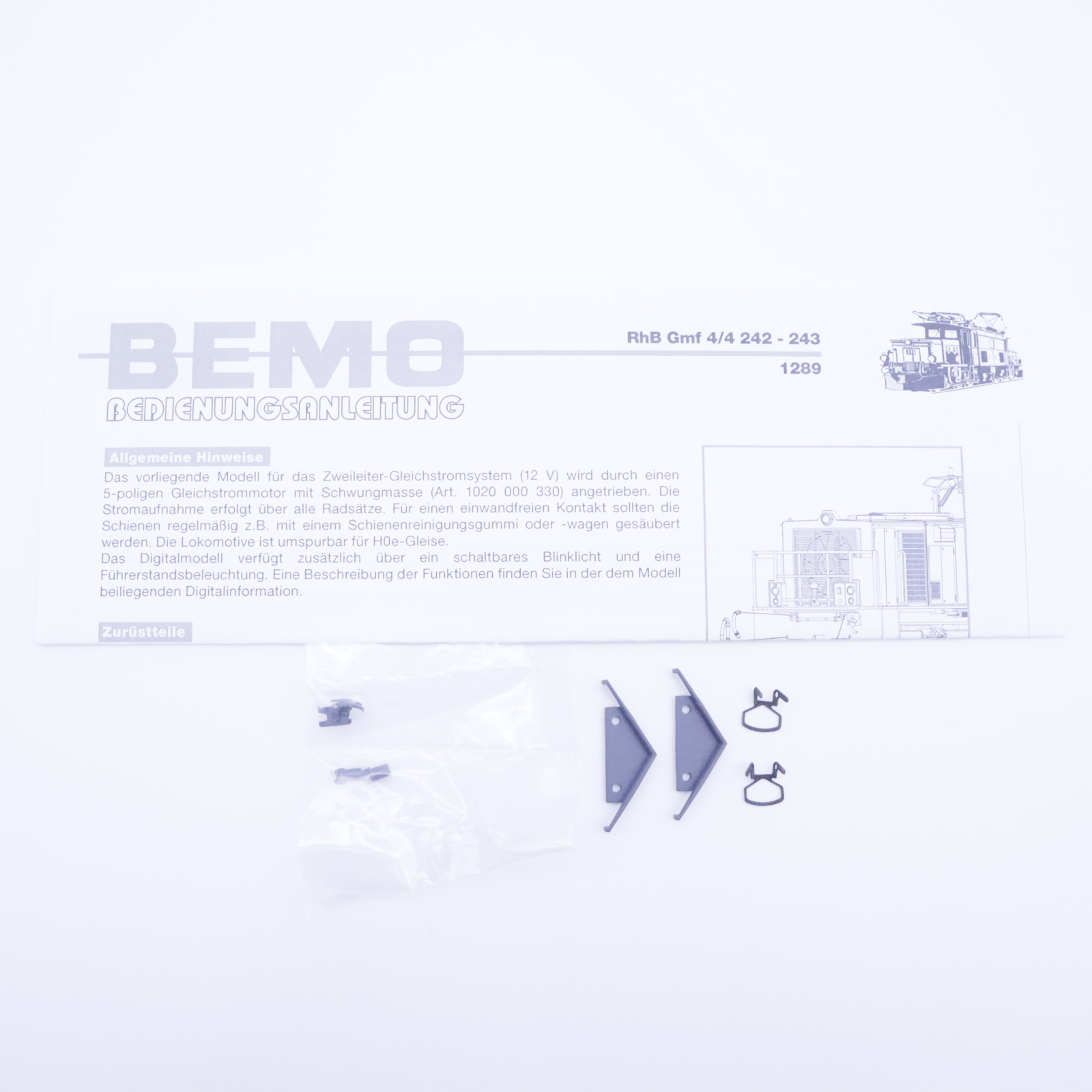 Bemo 1289 102 (7) Bemo 1289 102 RhB Gmf 4/4 242 Diesellokomotive – Bild 7