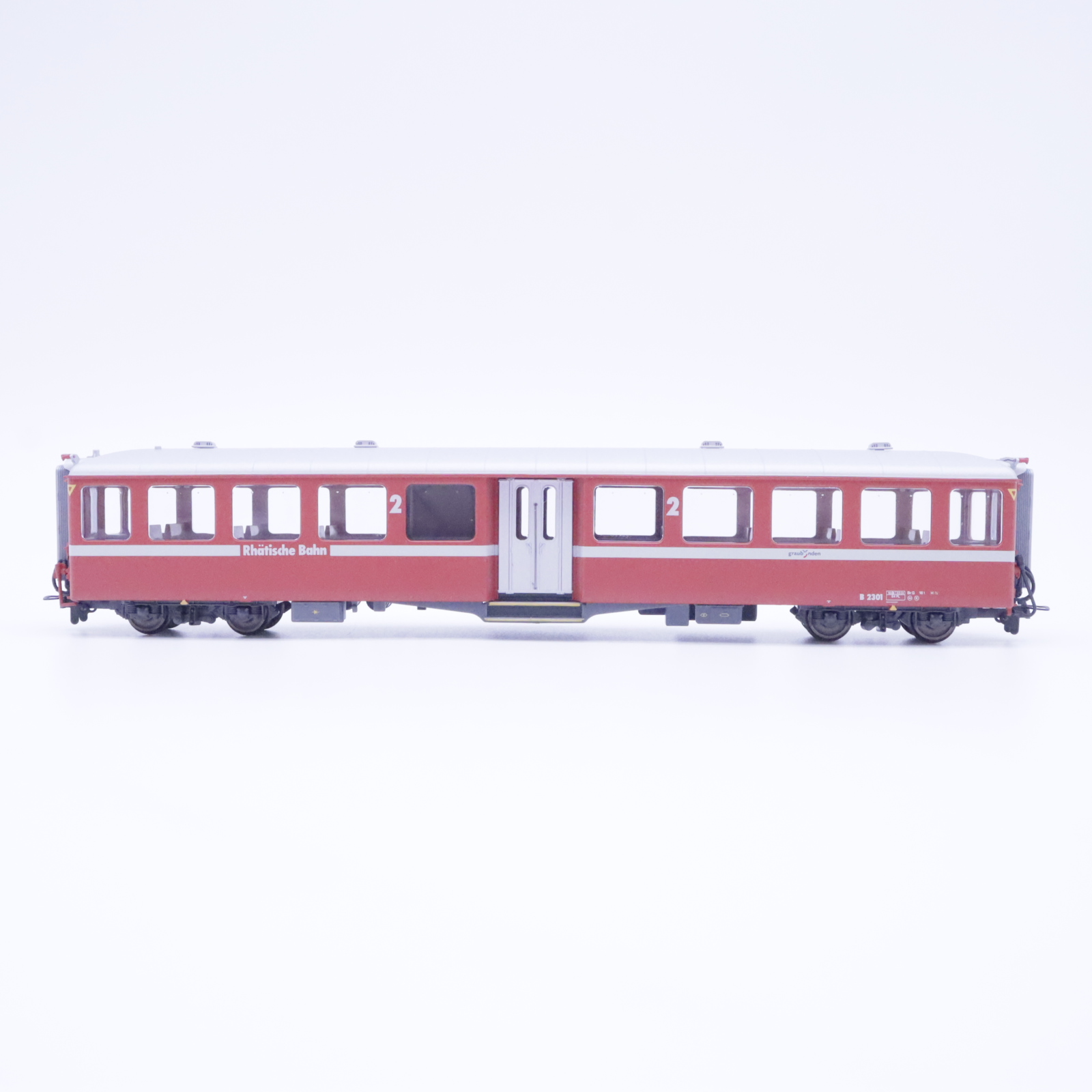 Bemo 3245 161 (2) BEMO 3245 161 RhB Mitteleinstiegswagen neurot – Bild 2
