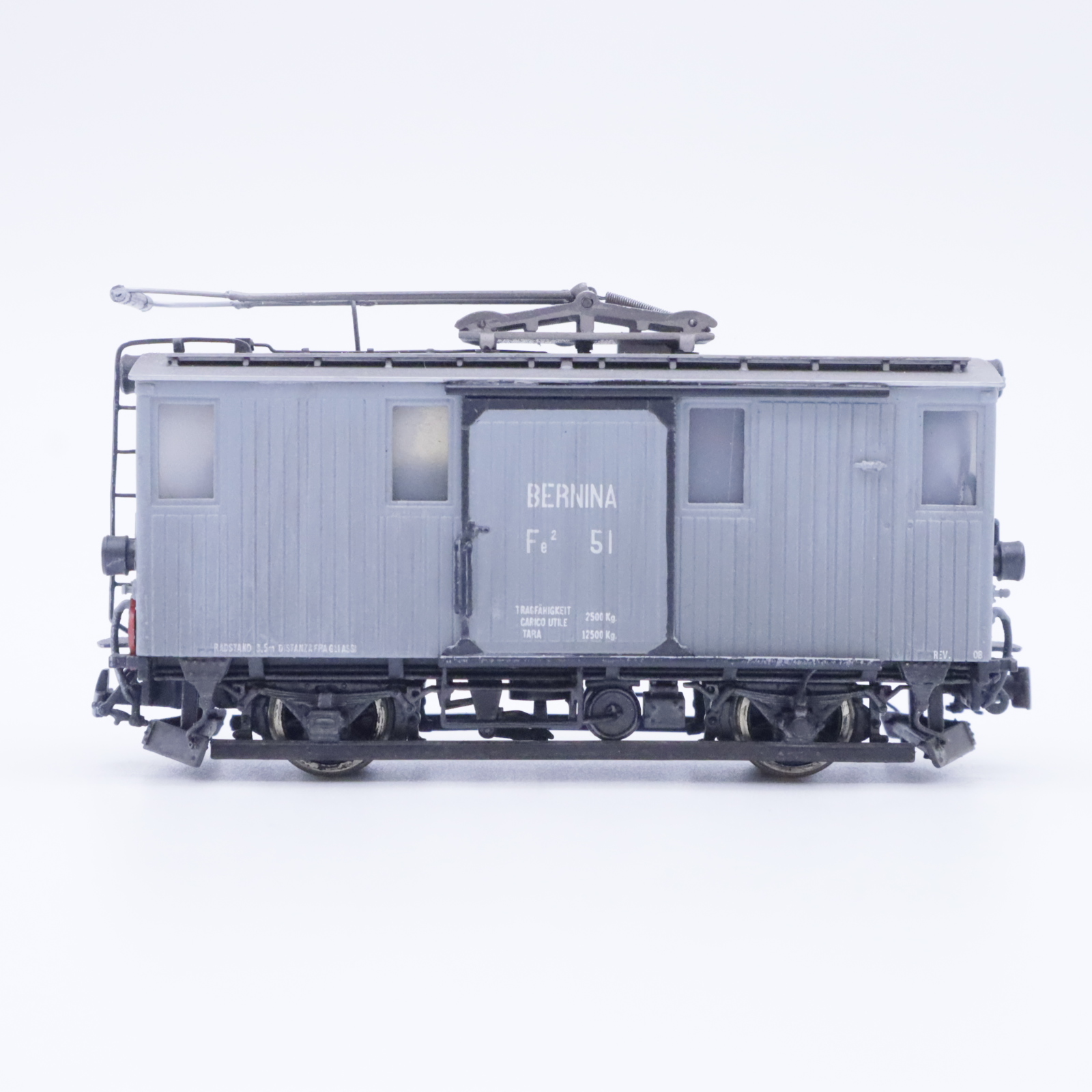 Lemaco H0m-007 (4) Lemaco H0m-007 Fe 2/2 Bernina-Bahn 51 Grau, Patiniert – Bild 4