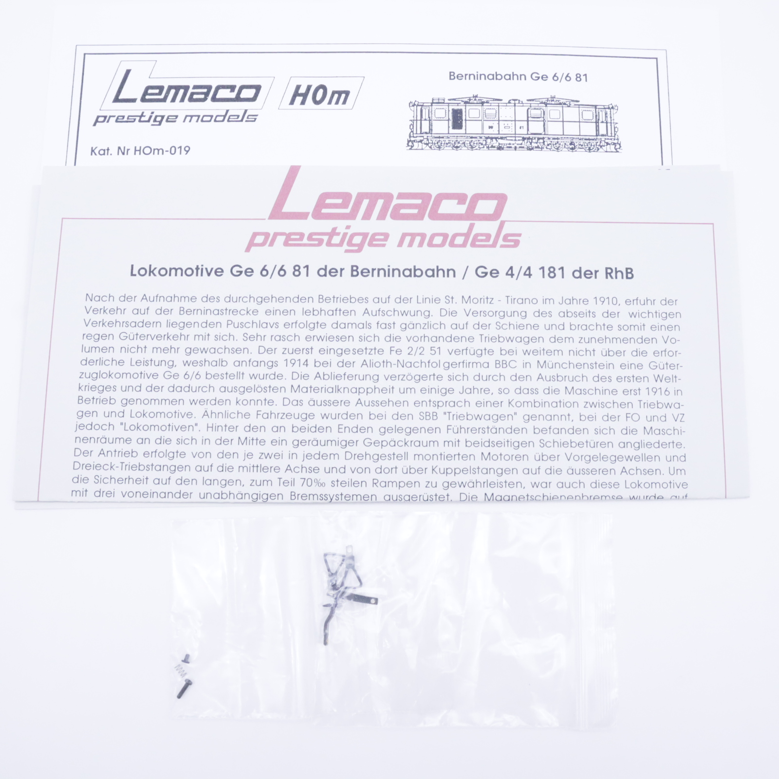 Lemaco H0m-019 (7) Lemaco H0m-019 Ge 6/6 Bernina-Bahn 81 – Bild 7