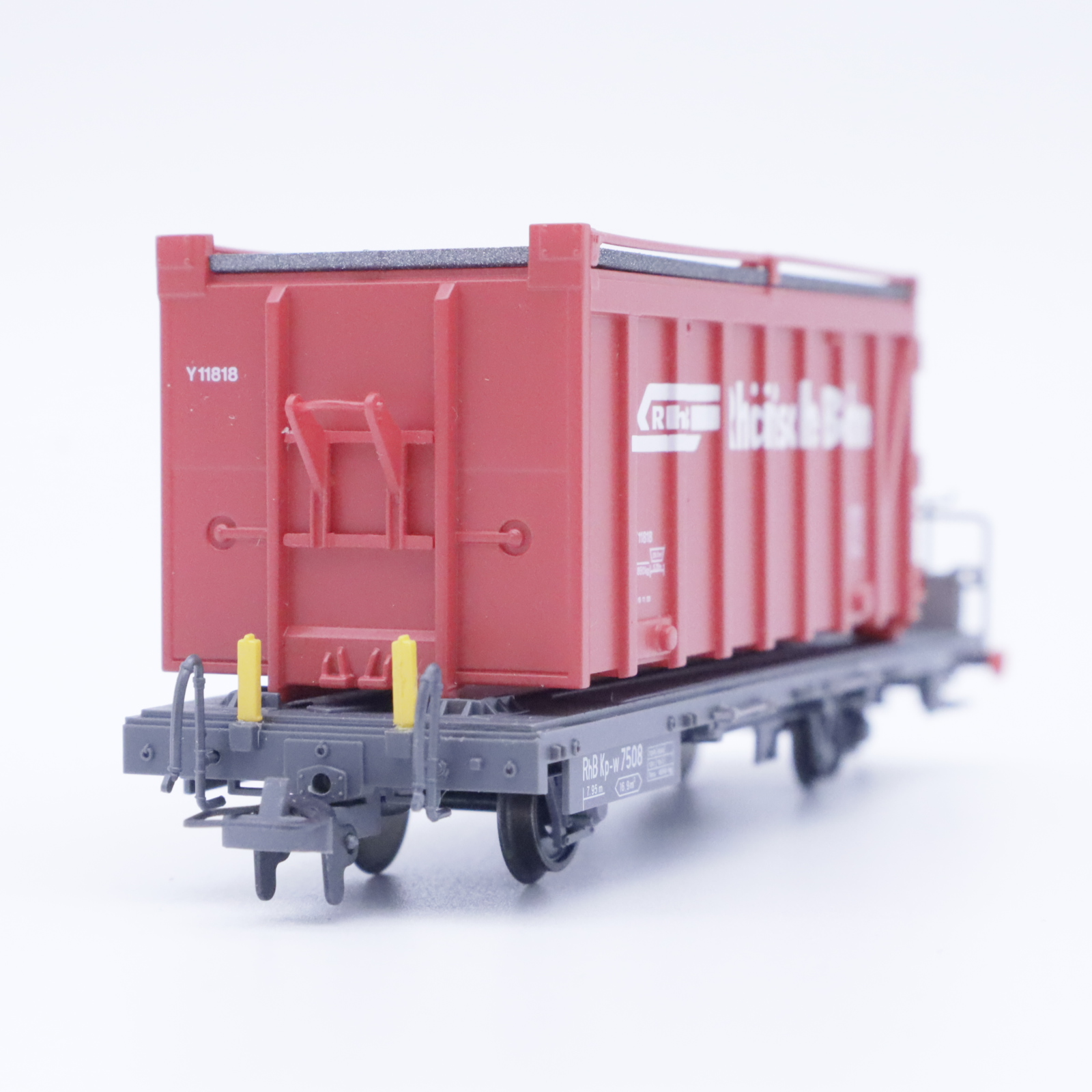 Bemo 2267 128 (3) Bemo 2267 128 RhB Kp-w 7508 Muldenwagen – Bild 3