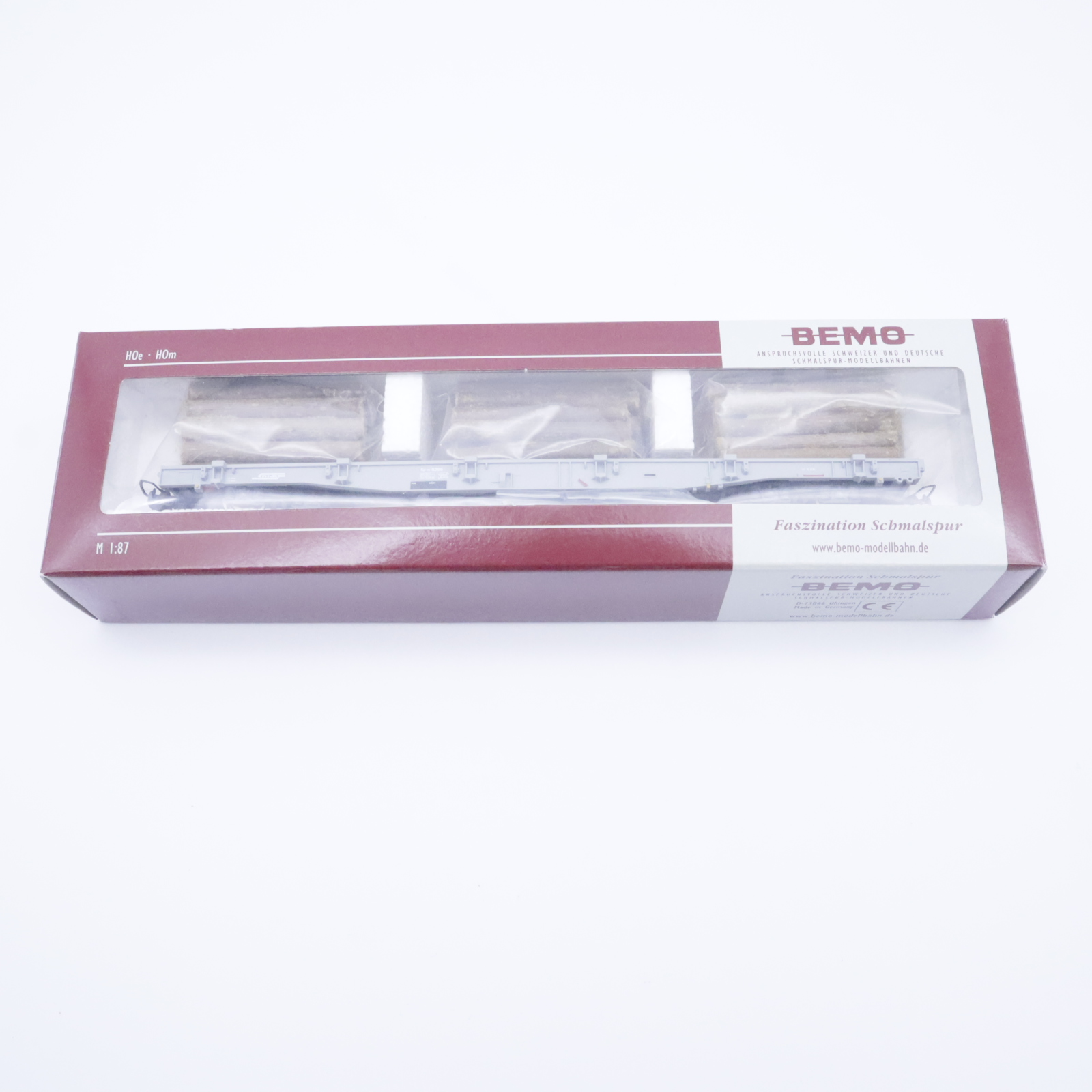 Bemo 2280 115 (7) Bemo 2280 115 RhB Rungenwagen mit Holzladung – Bild 7