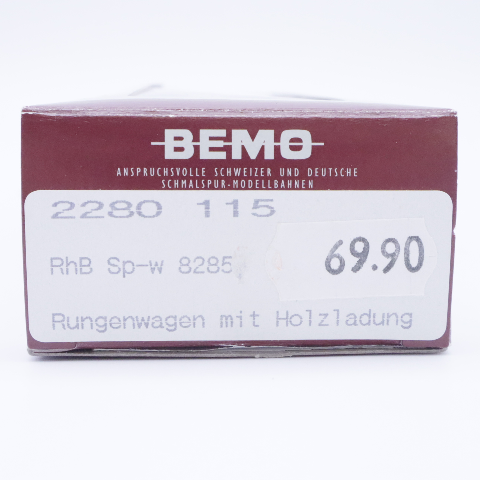 Bemo 2280 115 (8) Bemo 2280 115 RhB Rungenwagen mit Holzladung – Bild 8