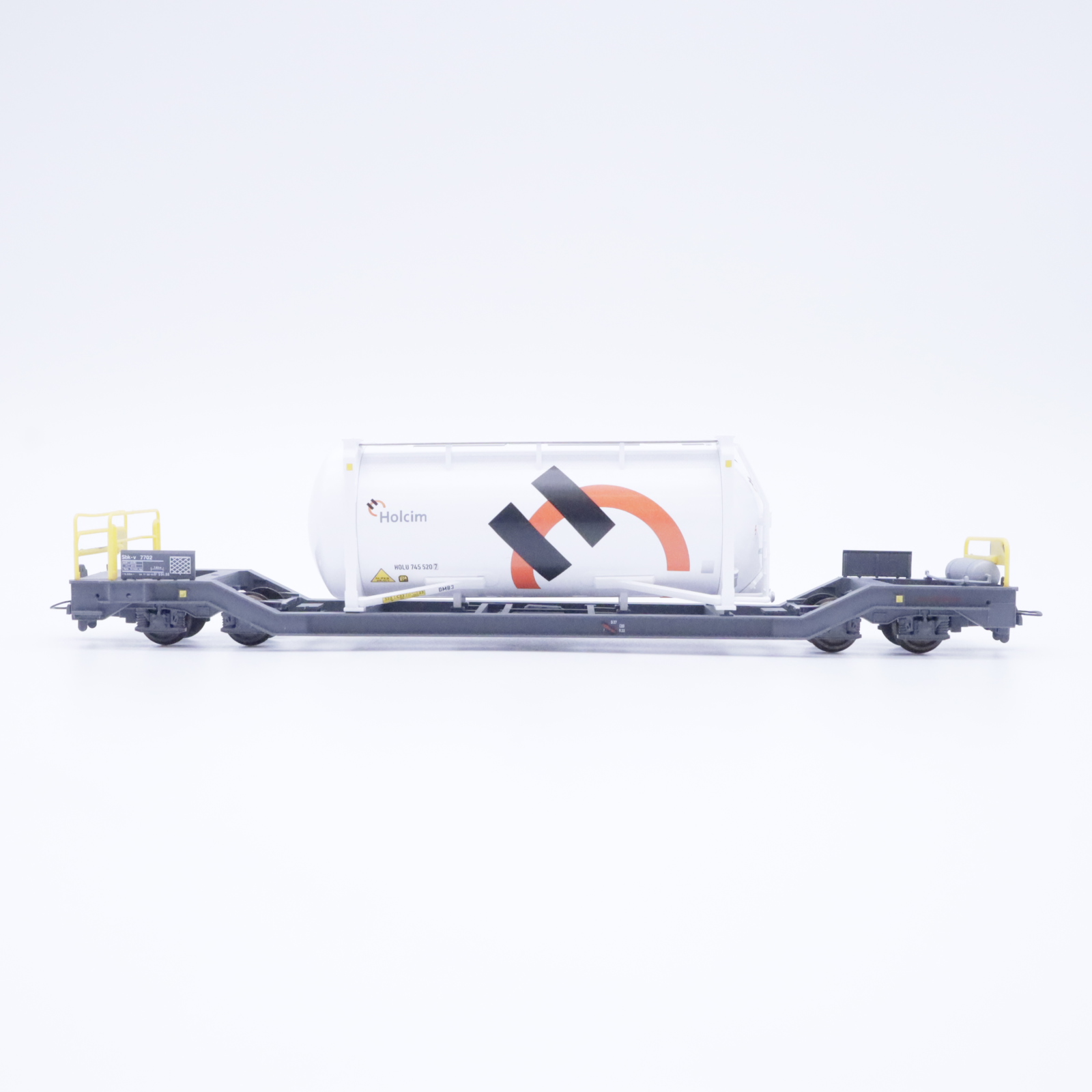 Bemo 2289 132 (2) Bemo 2289 132 RhB Wechselbehälterwagen "Holzim" – Bild 2