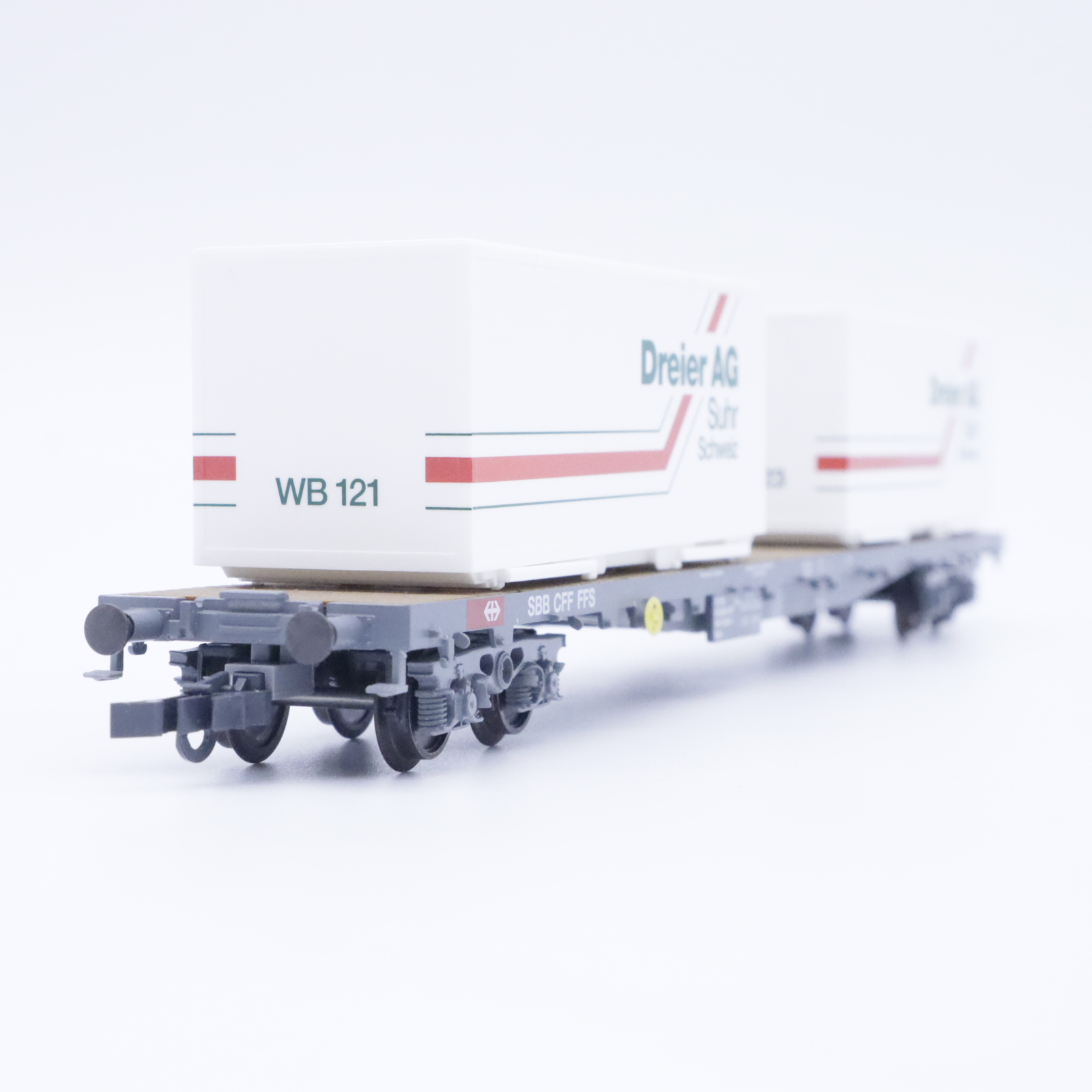 HAG 373 (3) HAG 373 SBB Flachwagen "Dreier" – Bild 3